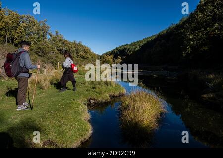 El Sotillo de Tejera Negra, Parco Naturale Sierra Norte de Guadalajara, Cantalojas, Guadalajara, Spagna Foto Stock