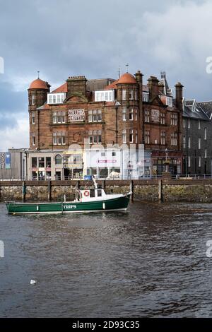 Columba Hotel, North Pier, Oban Harbour, Oban, Argyll e Bute, Scozia Foto Stock