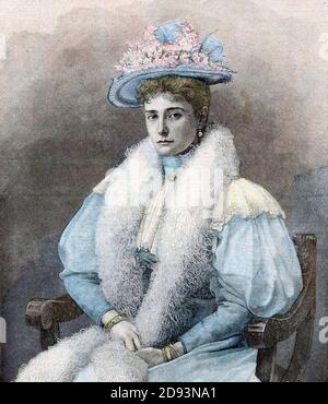 ALEXANDRA FEODOROVNA - Alix d'Assia (1872-1918) moglie di Tsar Nicola II Foto Stock