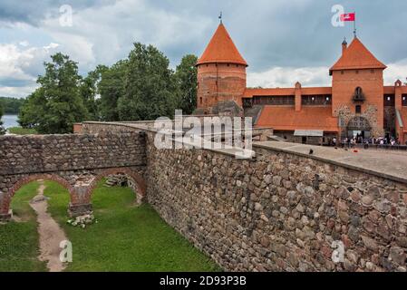 Trakai Island Castle, Lituania Foto Stock