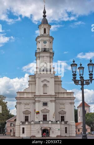 Town Hall, Kaunas, Lituania Foto Stock