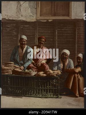 Kairo, marchands de victuailles Foto Stock