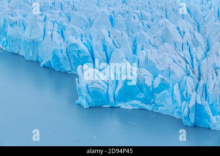 Lago grigio glacier, Parco Nazionale Torres del Paine, Cile, Sud America Foto Stock