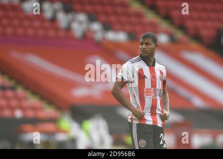 Rhian Brewster (24) di Sheffield si è Unito in azione durante il gioco Foto Stock