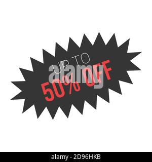 Vendita adesivo Starburst per la promozione Black friday. Illustrazione Vettoriale