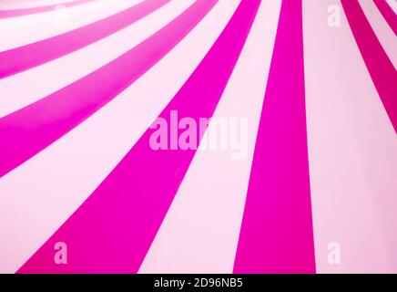 Astratto pop art vintage background design con spessa rosa e. strisce bianche con copyspace per il testo Foto Stock