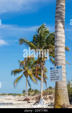 Cuba, Jardines del Rey, Cayo Coco, Playa Larga Foto Stock