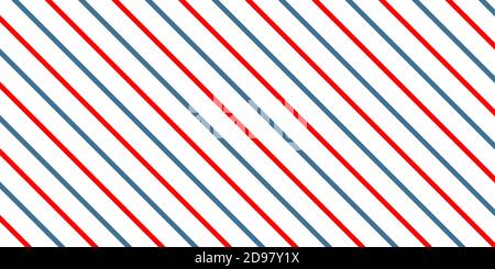 Motivo vettoriale rosso blu. Motivo a strisce diagonali. Illustrazione Vettoriale