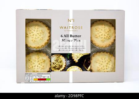 Waitrose No.1 All Butter Mince Pies Foto Stock