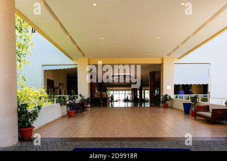 Hall del resort, Melia Marina Varadero Hotel. Varadero, Cárdenas, Matanzas, Cuba, America Latina e Caraibi Foto Stock