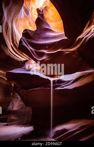 Antelope Canyon Abstract Sand Light | Arizona USA Foto Stock