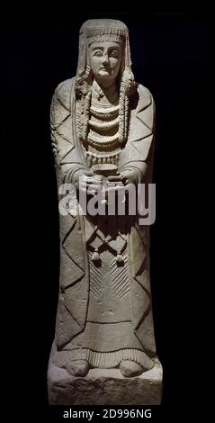 La Grande Signora offerente (la Gran Dama Oferente), scultura iberica. 3 ° secolo AC Museo Archeologico Nazionale di Spagna Foto Stock