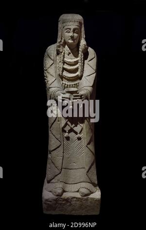 La Grande Signora offerente (la Gran Dama Oferente), scultura iberica. 3 ° secolo AC Museo Archeologico Nazionale di Spagna Foto Stock