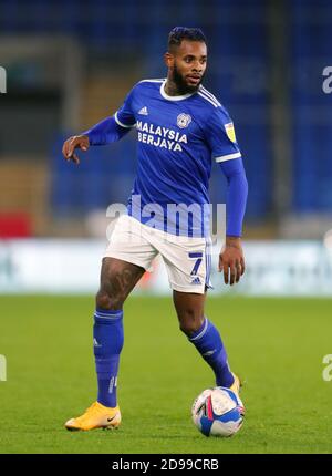 Leandro Bacuna, città di Cardiff, durante la partita Sky Bet Championship al Cardiff City Stadium. Foto Stock