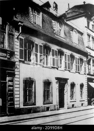 La casa dove nacque il filosofo , economista e politico KARL MARX ( Treviri 1818 - Londra 1883 ) in Bruckengasse 664 , Treviri , Germania FILOSMO ECONOMISTA POLITICO COMUNISMO ---- GBB Foto Stock