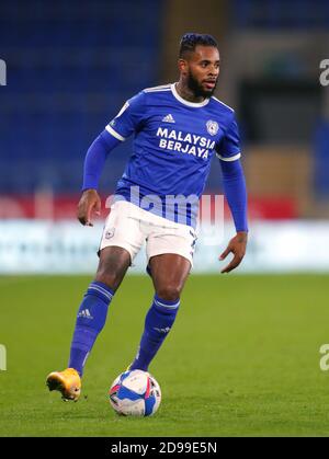 Leandro Bacuna, città di Cardiff, durante la partita Sky Bet Championship al Cardiff City Stadium. Foto Stock