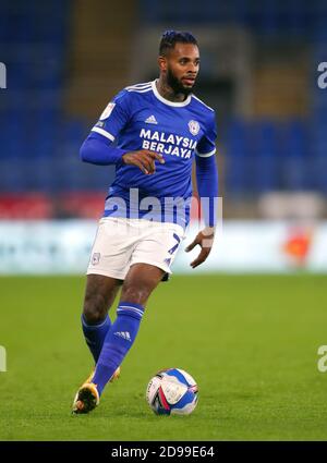 Leandro Bacuna, città di Cardiff, durante la partita Sky Bet Championship al Cardiff City Stadium. Foto Stock