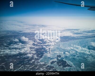 Russia del Nord da 38.000 piedi Foto Stock