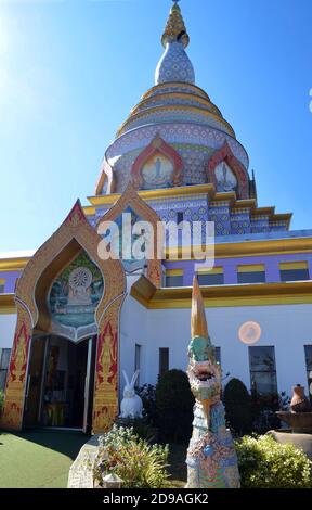 Chiang Rai, Tailandia - Wat Tha Ton Foto Stock