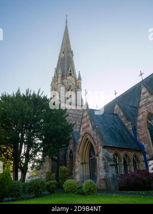 La chiesa del 19 ° secolo di San Tommaso nella città di Wells, Somerset, Inghilterra. Foto Stock