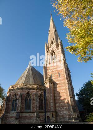 La chiesa del 19 ° secolo di San Tommaso nella città di Wells, Somerset, Inghilterra. Foto Stock