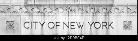 Dipartimento di Salute e igiene mentale di New York (DOHMH) è il dipartimento del governo di New York Città Foto Stock