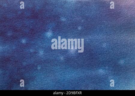 Astratto arte sfondo blu marino colori. Pittura ad acquerello su tela con sfumatura morbida. Frammento di disegno su carta con motivo. Trama backdro Foto Stock
