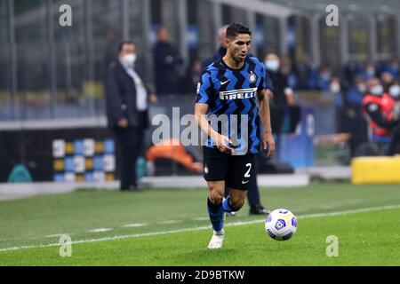 Torino, Italia. 31 novembre 2020. Achraf Hakimi del FC Internazionale durante la Serie A match tra FC Internazionale e Parma Calcio. Foto Stock