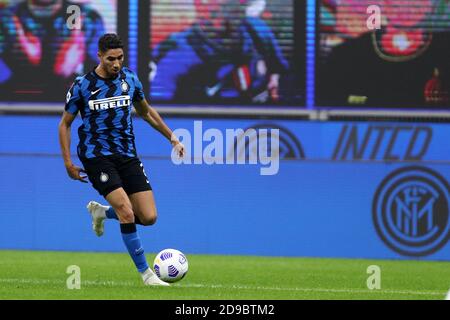 Torino, Italia. 31 novembre 2020. Achraf Hakimi del FC Internazionale durante la Serie A match tra FC Internazionale e Parma Calcio. Foto Stock