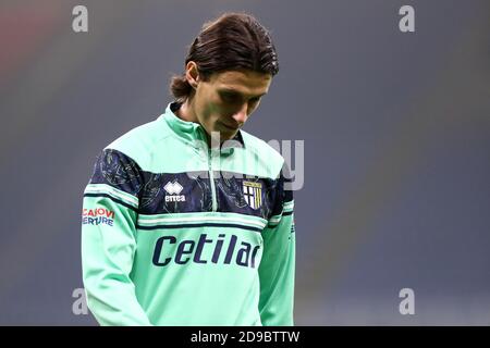 Torino, Italia. 31 novembre 2020. Roberto Inglese di Parma Calcio durante la Serie A partita tra FC Internazionale e Parma Calcio. Foto Stock