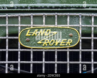 Classic Land Rover 80 con carrozzeria Tickford Station Wagon AT Un rally a Tanfield Railway Foto Stock