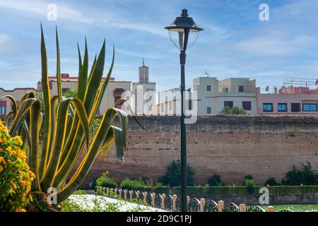 Meknes è una delle quattro città imperiali del Marocco, situata nel nord del Marocco centrale e la sesta città più grande dalla popolazione nel regno Foto Stock