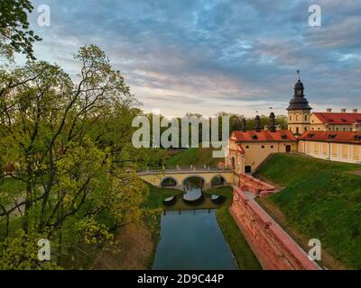 Ripresa dal Castello di Nesvizh, Niasviz Bielorussia Foto Stock