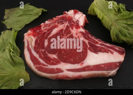 entrecote di vitello carne pronta a cucinare Foto Stock