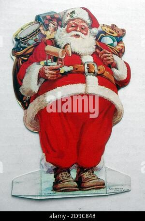 Natale in un modo vintage, Babbo Natale classico Foto Stock