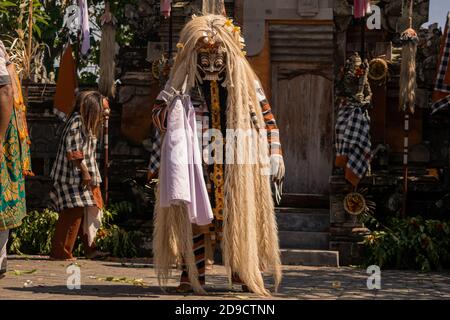 Scena dal teatro esecuzione a Bali, Ubud, Indonesia 2018 Foto Stock