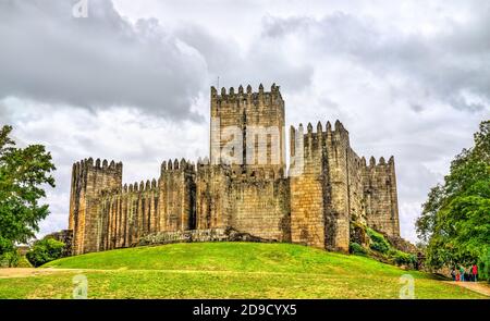 Castello di Guimaraes in Portogallo Foto Stock