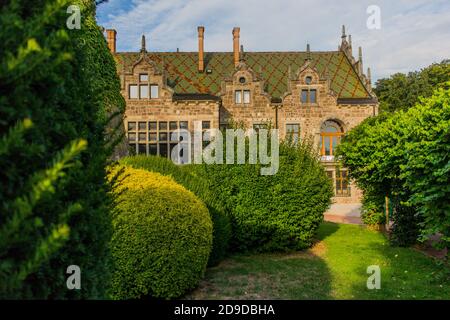 Sensazioni autunnali nella bellissima valle di Werra - Turingia / Germania Foto Stock