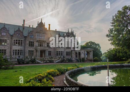 Sensazioni autunnali nella bellissima valle di Werra - Turingia / Germania Foto Stock