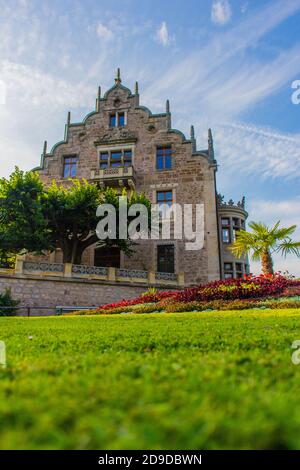 Sensazioni autunnali nella bellissima valle di Werra - Turingia / Germania Foto Stock