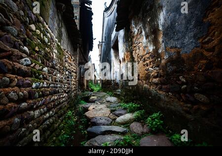 Guangxi guilin Tang Jiatun irrigazione Contea di Yang Foto Stock