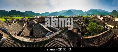 Guangxi guilin Tang Jiatun irrigazione Contea di Yang Foto Stock