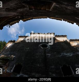 Guangxi guilin Tang Jiatun irrigazione Contea di Yang Foto Stock