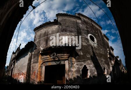 Guangxi guilin Tang Jiatun irrigazione Contea di Yang Foto Stock