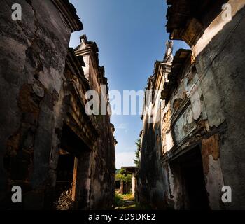 Guangxi guilin Tang Jiatun irrigazione Contea di Yang Foto Stock