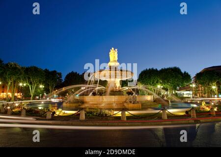 Geografia / viaggio, Francia, Aix-en-Provence, fontana a Place de la Rotonde in Aix-en-Provence, diritti-aggiuntivi-clearance-Info-non-disponibile Foto Stock