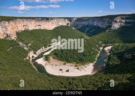 Geografia / viaggio, Francia, Rhône-Alpes, Bidon, canyon Gorges de l'Ardeche, a Bidon, Provenza, Rhône-, diritti-aggiuntivi-clearance-Info-non-disponibile Foto Stock