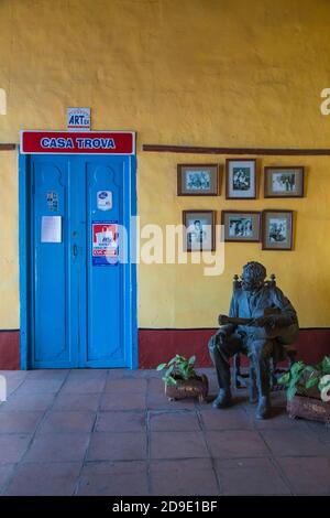 Cuba, Sancti Spiritus, Sancti Spiritus, Casa del trova Foto Stock