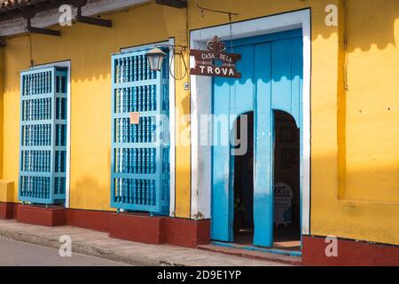 Cuba, Sancti Spiritus, Sancti Spiritus, Casa del trova Foto Stock