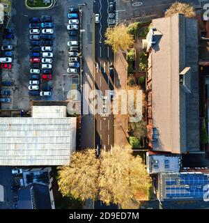 Grazie NHS & Carers dipinto sulla strada fuori Royal Berkshire Hospital, Reading Foto Stock